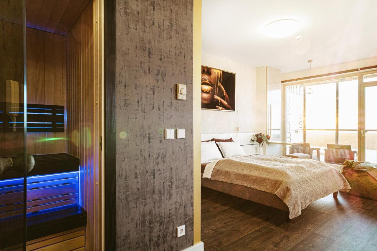 Sky Flat Jacuzzi 27 Floor Apartment ไคลเพดา ภายนอก รูปภาพ
